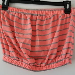 Striped Crop Tube Top